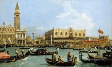 Canaletto Werke - Rückkehr des Bucentaurn zum Molo am Himmelfahrtstag Canaletto